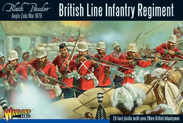 Anglo Zulu War British Line Infantry Regiment-Warlord Games-Radaddel