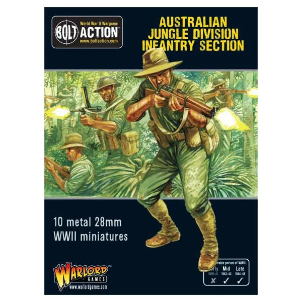 Australian Jungle Division Infantery Section-Warlord Games-Radaddel