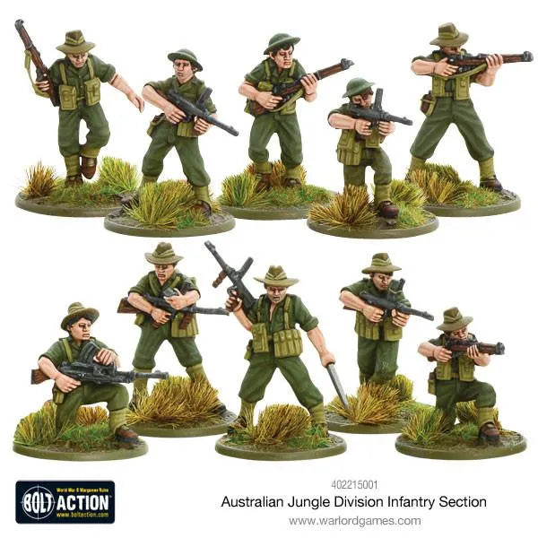 Australian Jungle Division Infantery Section-Warlord Games-Radaddel