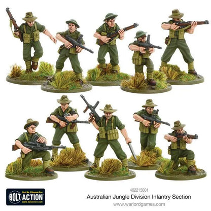 Australian Jungle Division Infantery Section-Warlord Games-Radaddel