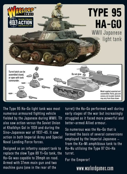 Japanese Type 95 Ha-Go light tank-Warlord Games-Radaddel