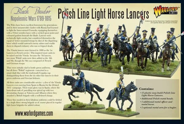 Napoleonic Polish Line Light Horse Lancers-Warlord Games-Radaddel