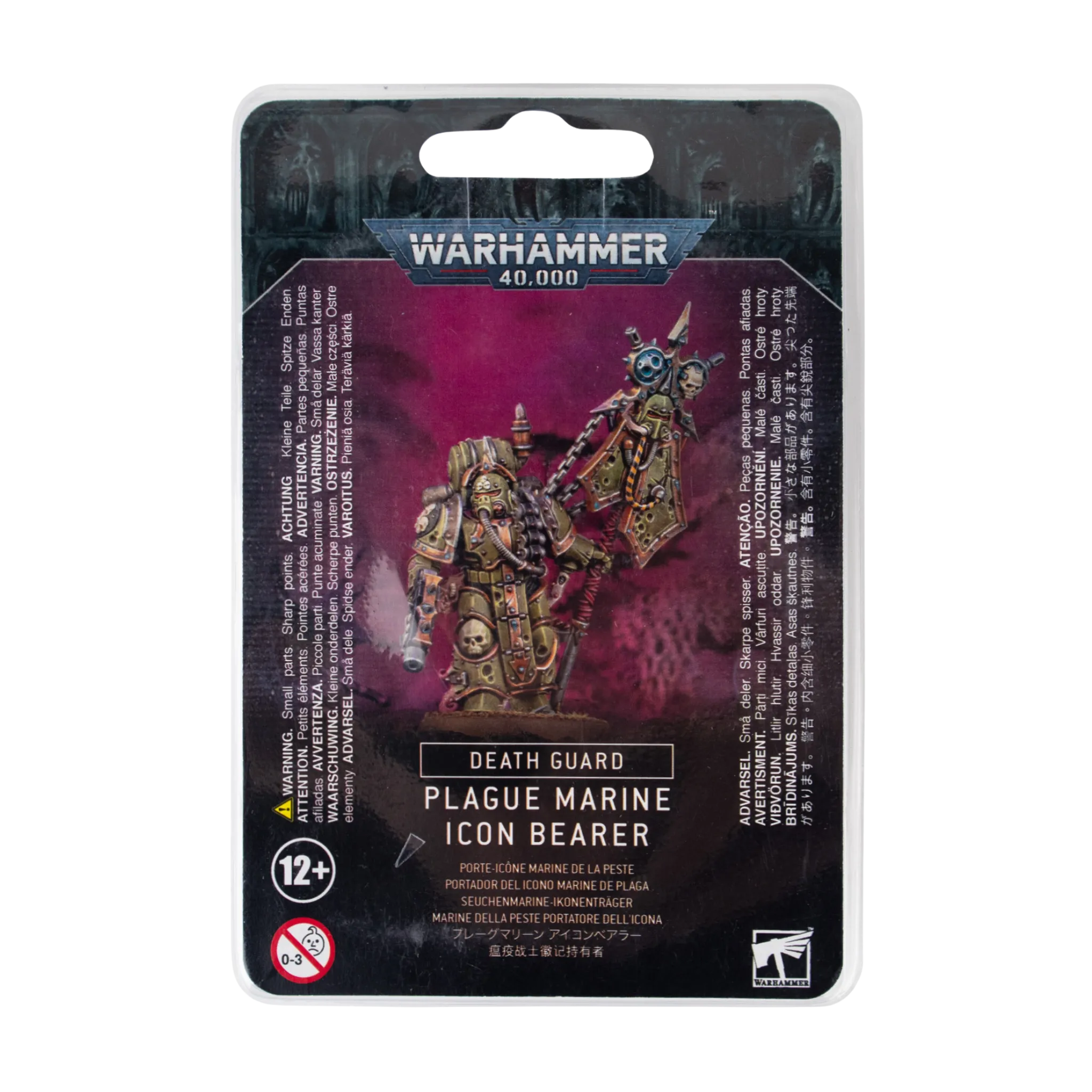 Death Guard: Plague Marine Icon Bearer-Games Workshop-Radaddel