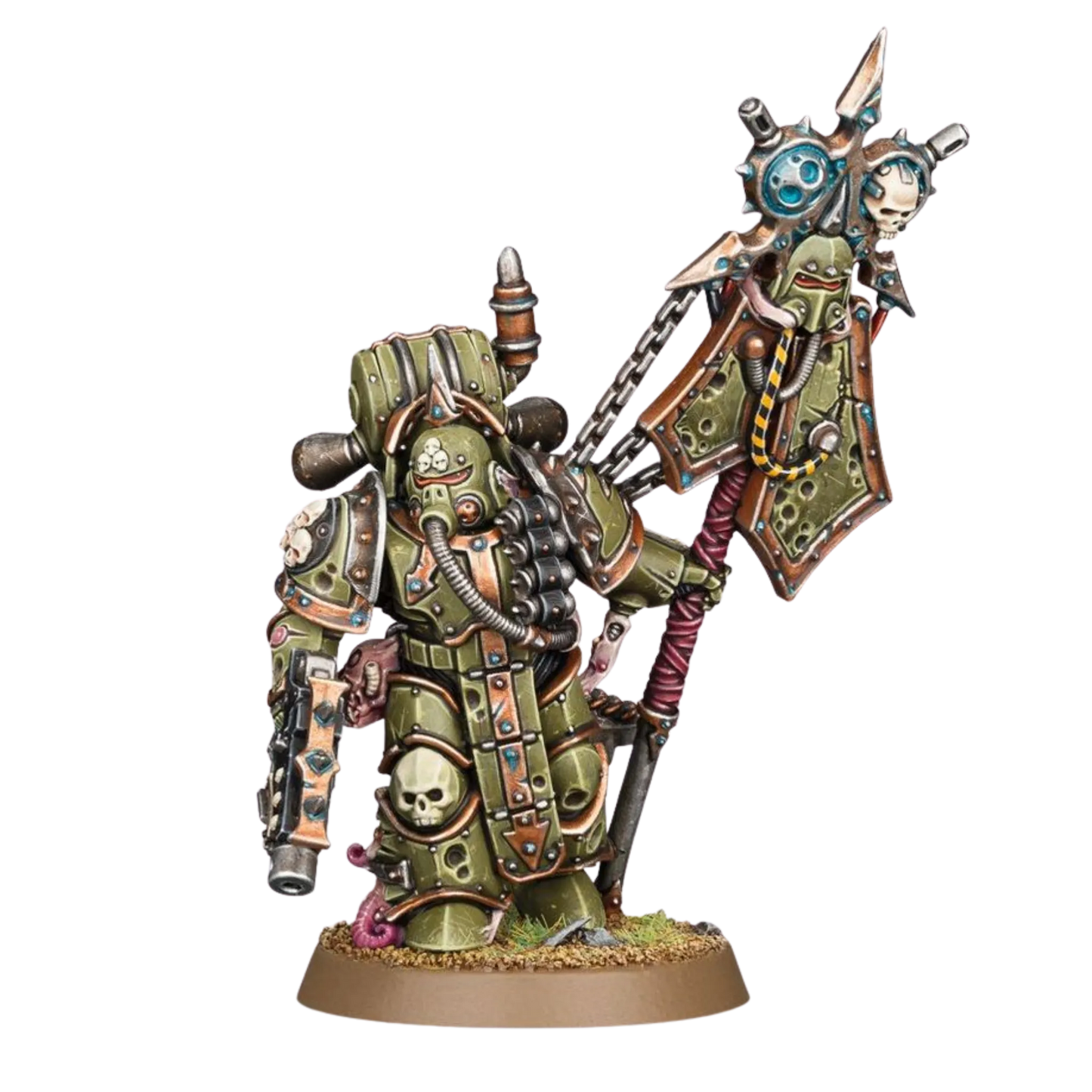 Death Guard: Plague Marine Icon Bearer-Games Workshop-Radaddel