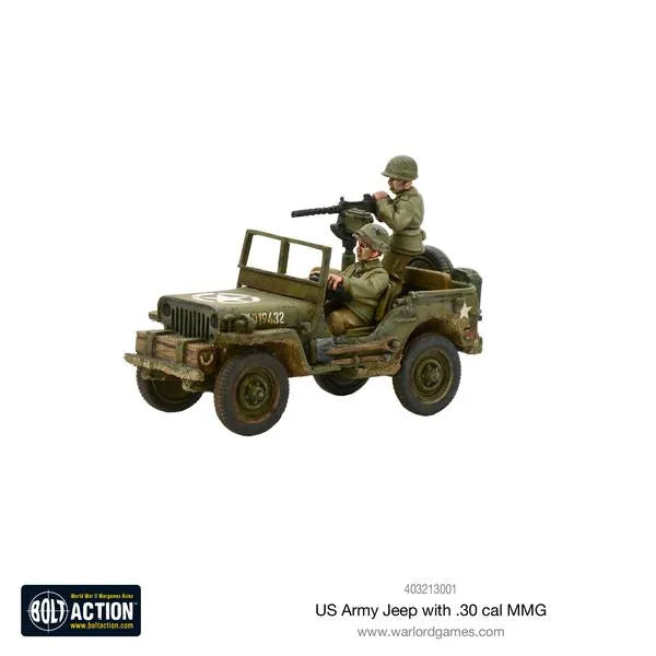 US Army Jeep with 30 Cal MMG-Warlord Games-Radaddel