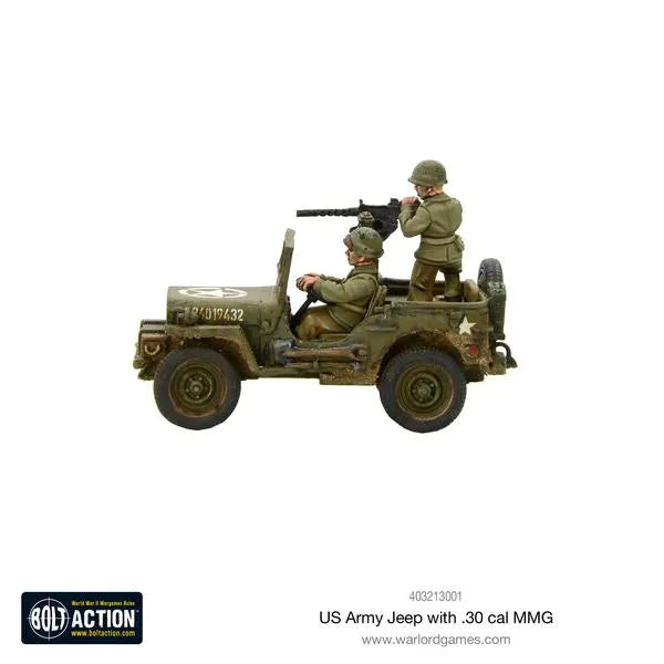 US Army Jeep with 30 Cal MMG-Warlord Games-Radaddel