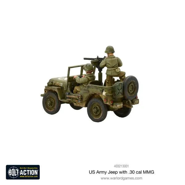US Army Jeep with 30 Cal MMG-Warlord Games-Radaddel