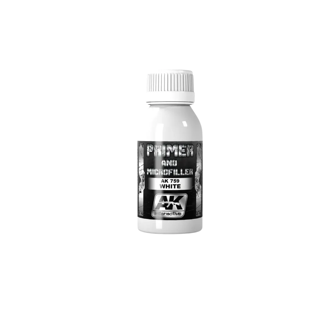 White Primer and Microfiller 100 ml-AK-Interactive-Radaddel