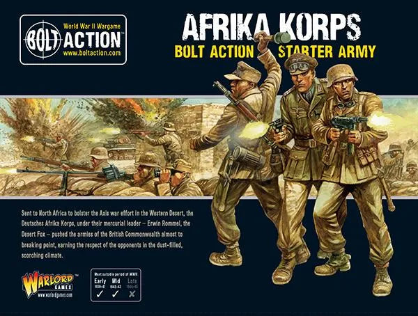 Afrika Korps Starter Army-Warlord Games-Radaddel