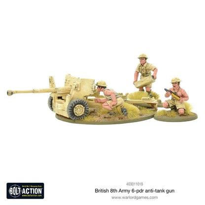 8th Army 6 pounder ATG-Warlord Games-Radaddel