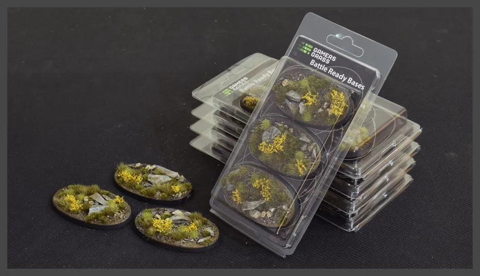 Ovale Highland Bases 75mm (x3)-Gamers Grass-Radaddel