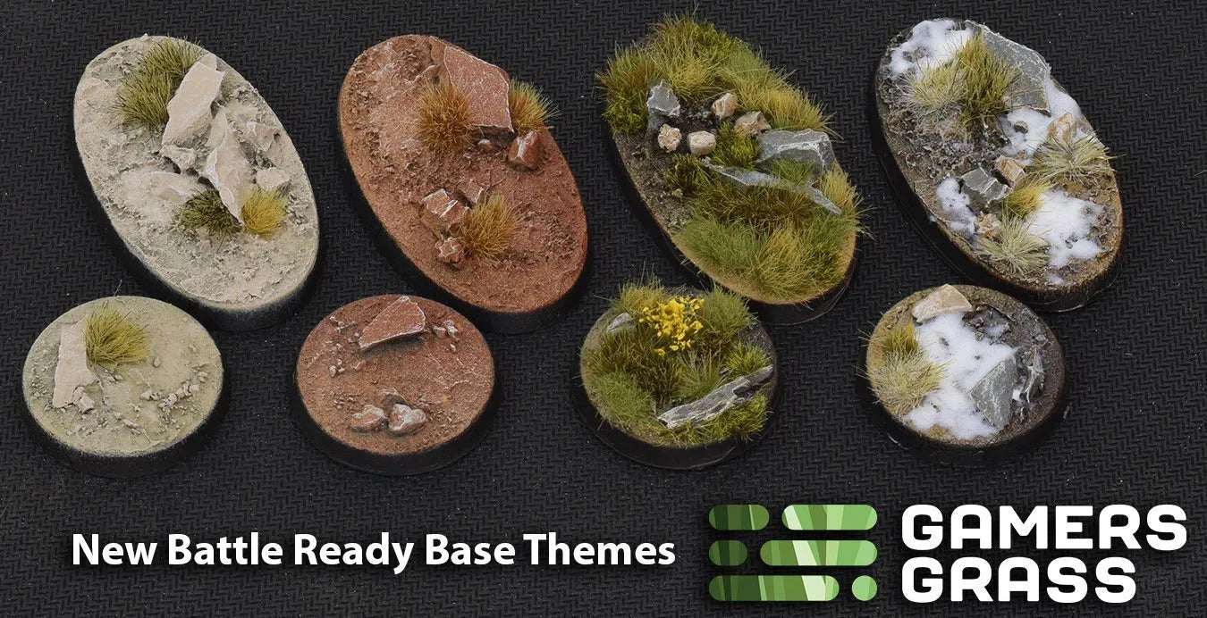 Round Winter Bases 25mm (x10)-Gamers Grass-Radaddel