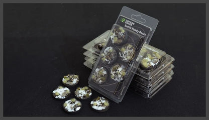 Round Winter Bases 40mm (x5)-Gamers Grass-Radaddel