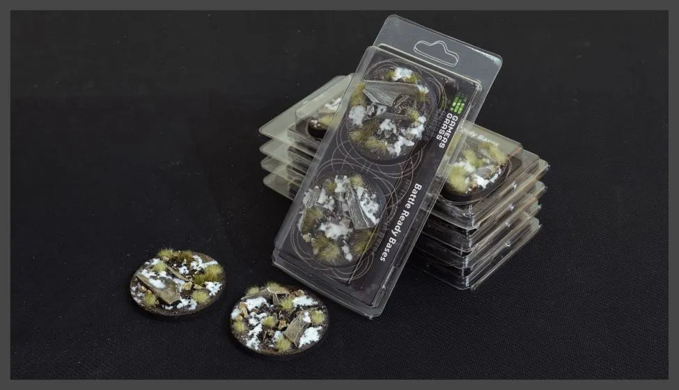 Round Winter Bases 60mm (x2)-Gamers Grass-Radaddel