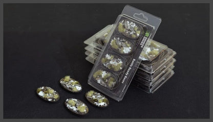 Ovale Winter Bases 60mm (x4)-Gamers Grass-Radaddel