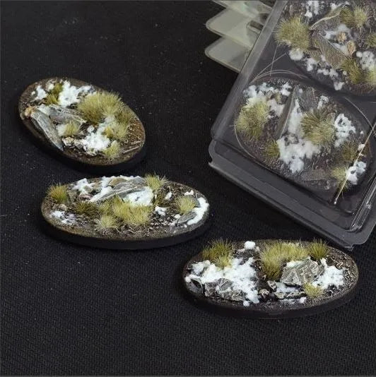 Ovale Winter Bases 75mm (x3)-Gamers Grass-Radaddel