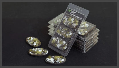 Ovale Winter Bases 75mm (x3)-Gamers Grass-Radaddel