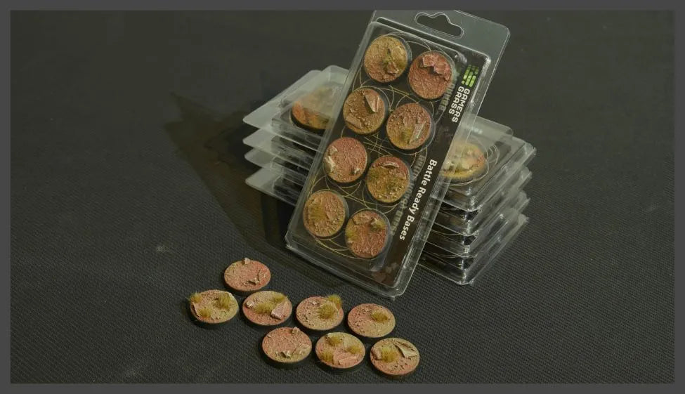 Round Badland Bases 32mm (x8)-Gamers Grass-Radaddel