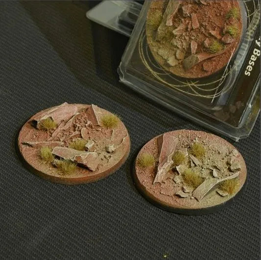 Round Badland Bases 60mm (x2)-Gamers Grass-Radaddel