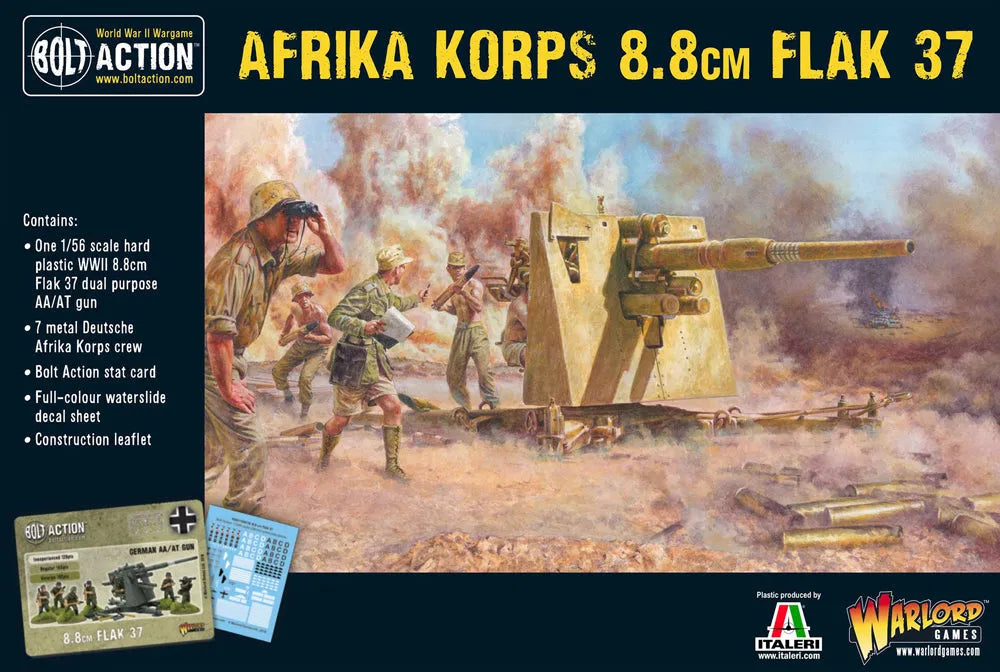 Afrika Korps 8.8cm Flak 37-Warlord Games-Radaddel