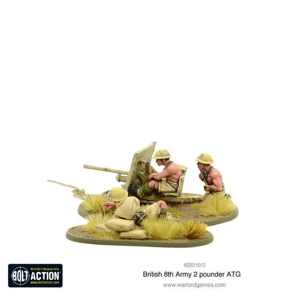 8th Army 2 Pounder Anti-tank Gun-Warlord Games-Radaddel