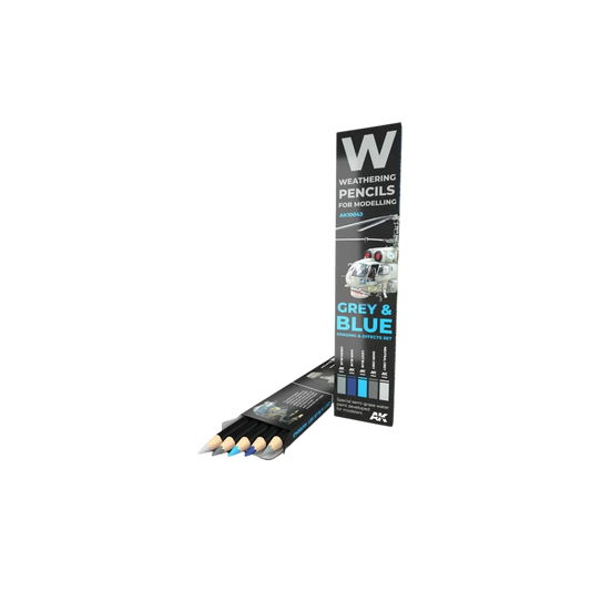 Watercolor Pencil Set Grey and Blue Camouflages-AK-Interactive-Radaddel