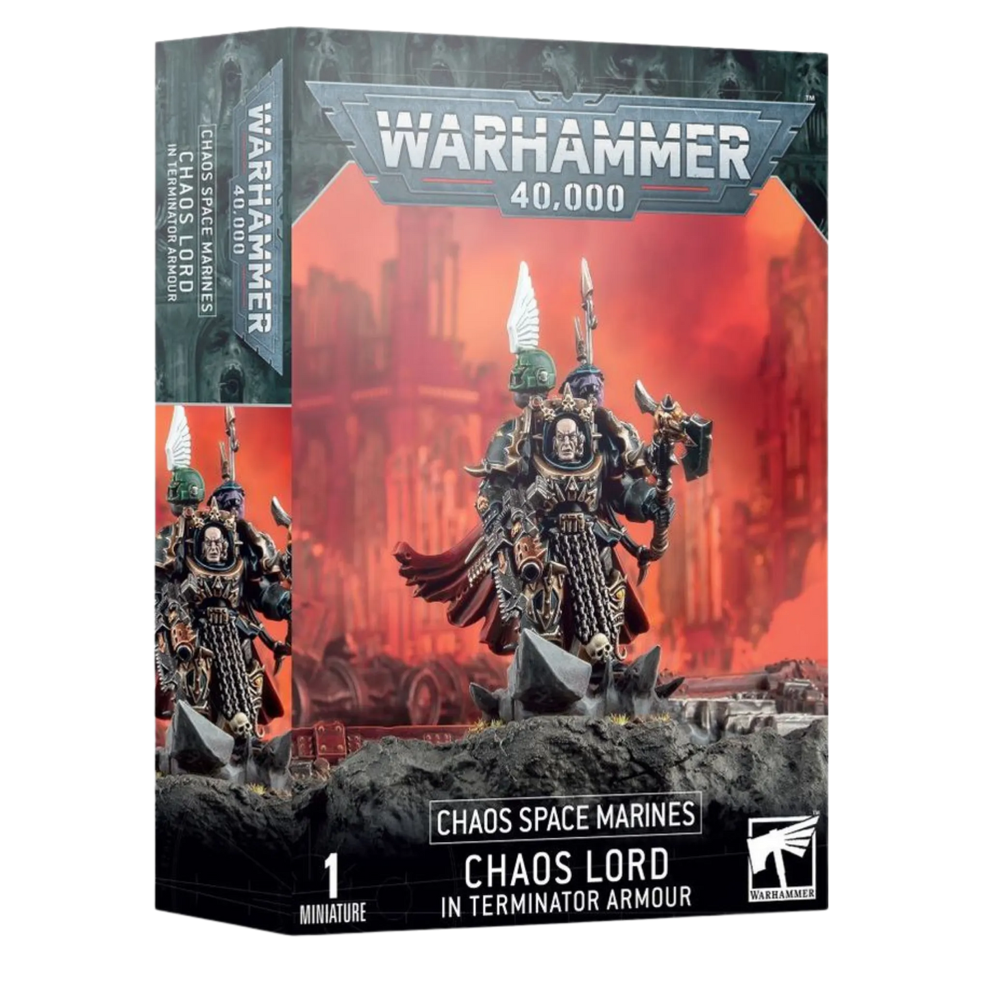 Chaos Space Marines: Chaos Lord/Sorcerer Lord in Terminator Armour-Games Workshop-Radaddel