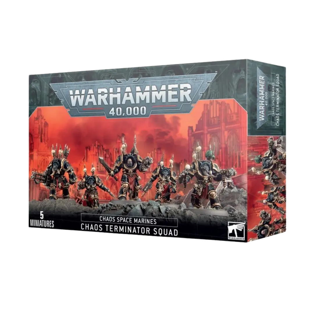 Chaos Space Marines: Chaos Terminator Squad-Games Workshop-Radaddel