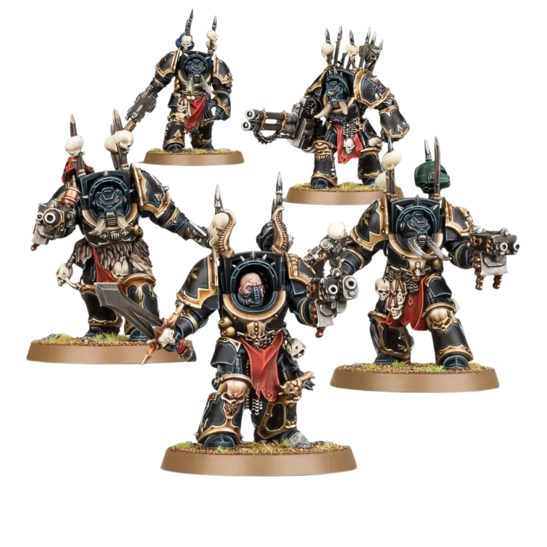 Chaos Space Marines: Chaos Terminator Squad-Games Workshop-Radaddel