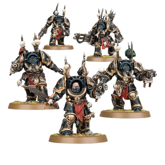 Chaos Space Marines: Chaos Terminator Squad-Games Workshop-Radaddel
