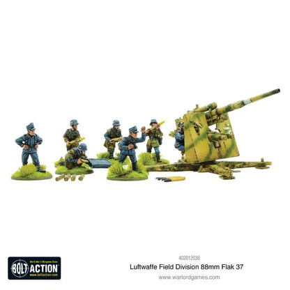 Luftwaffe Field Division 88mm Flak 37-Warlord Games-Radaddel
