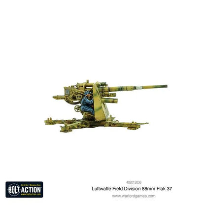 Luftwaffe Field Division 88mm Flak 37-Warlord Games-Radaddel