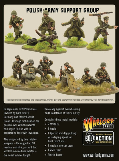 Polish Army Support Group-Warlord Games-Radaddel