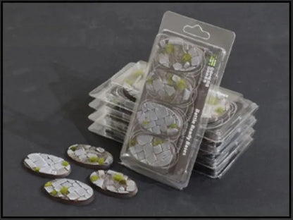 Temple Base Oval 60mm (x4)-Gamers Grass-Radaddel