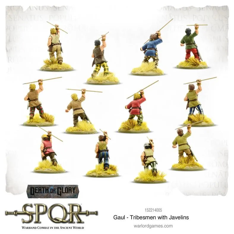 SPQR: Gaul Tribesmen with Javelins-Warlord Games-Radaddel