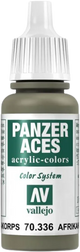 Panzer Aces 036 Afrikakorps Tankcrew 17 ml-Vallejo-Radaddel
