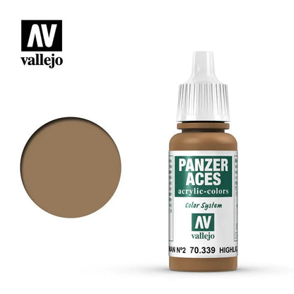 Panzer Aces 039 Highlight German II (Feldgrau) 17 ml-Vallejo-Radaddel