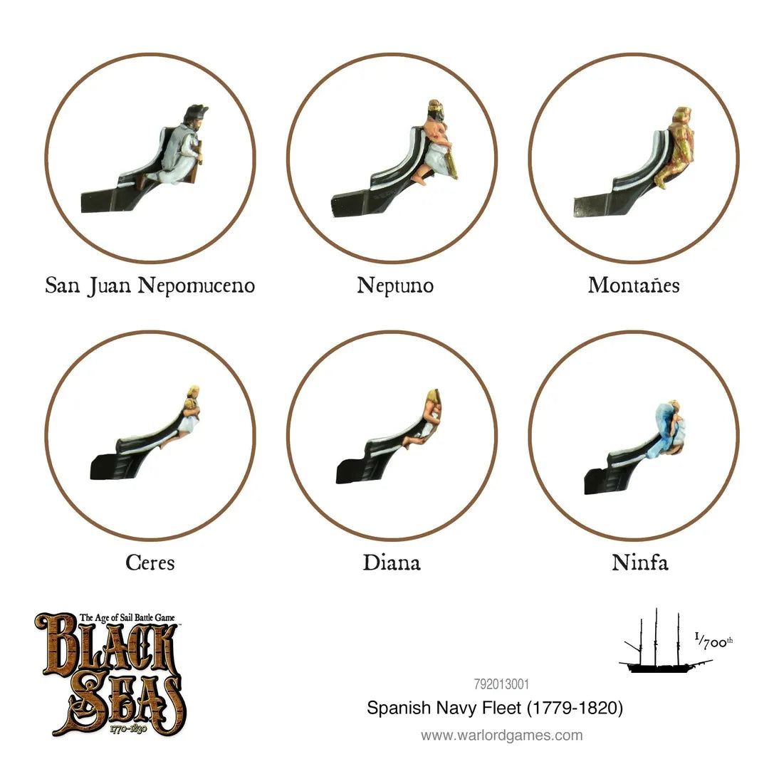 Spanish Navy Fleet (1770-1830)-Warlord Games-Radaddel