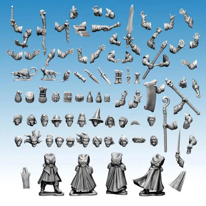 Frostgrave Female Wizards - 8 Figuren-Northstar Figures-Radaddel