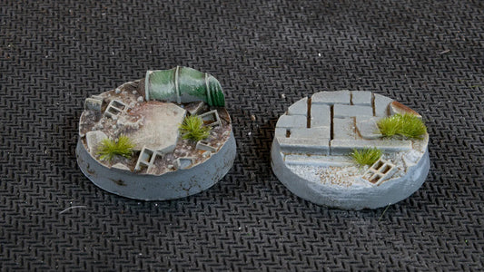 Round Urban Warfare Bases 25mm (x10)-Gamers Grass-Radaddel