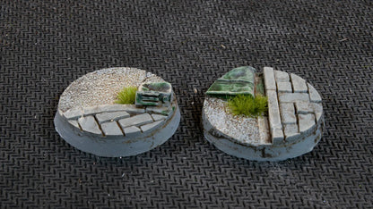 Round Urban Warfare Bases 25mm (x10)-Gamers Grass-Radaddel