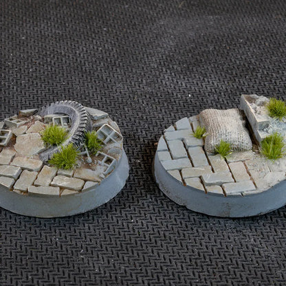 Round Urban Warfare Bases 32mm (x8)-Gamers Grass-Radaddel