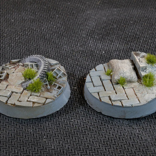 Round Urban Warfare Bases 32mm (x8)-Gamers Grass-Radaddel