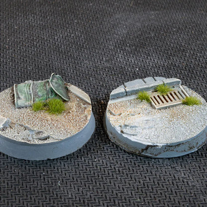 Round Urban Warfare Bases 32mm (x8)-Gamers Grass-Radaddel