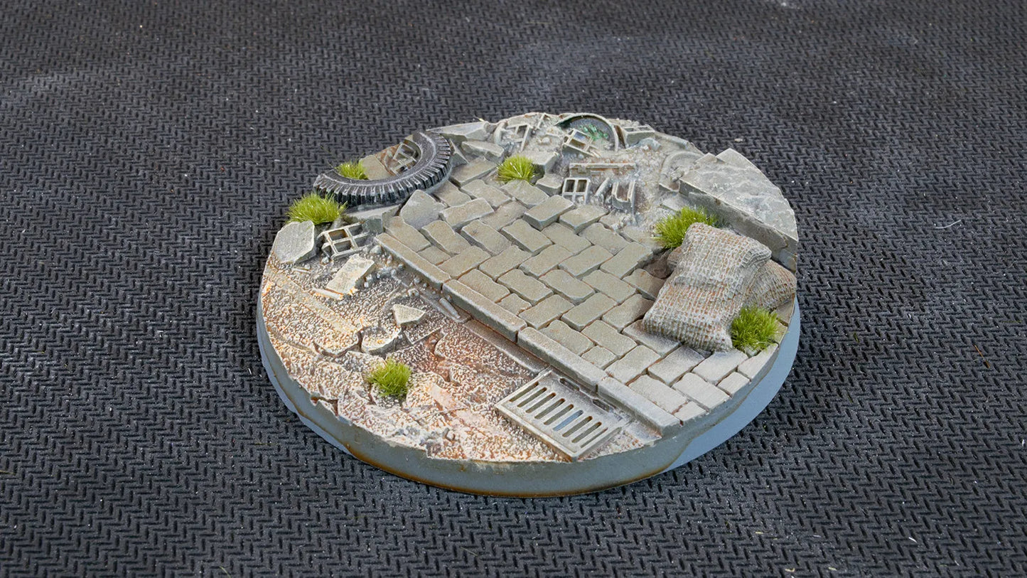 Round Urban Warfare Bases 60mm (x2)-Gamers Grass-Radaddel