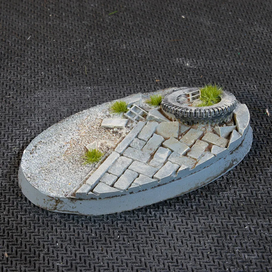 Ovale Urban Warfare Bases 60mm (x4)-Gamers Grass-Radaddel