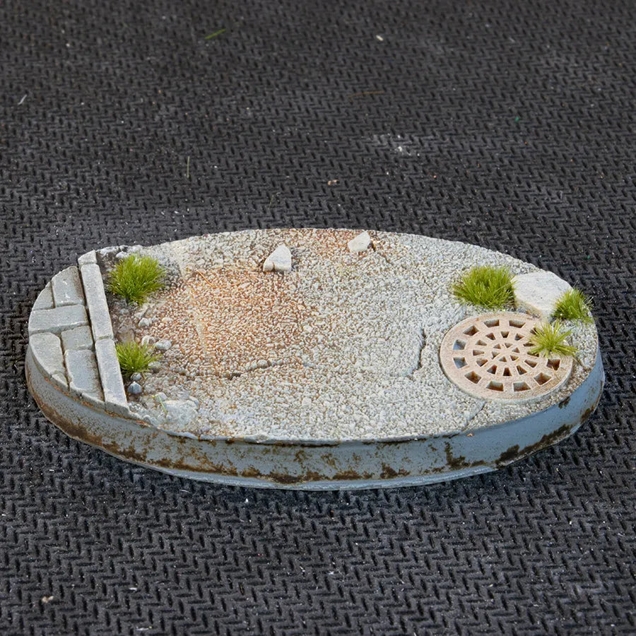 Ovale Urban Warfare Bases 60mm (x4)-Gamers Grass-Radaddel