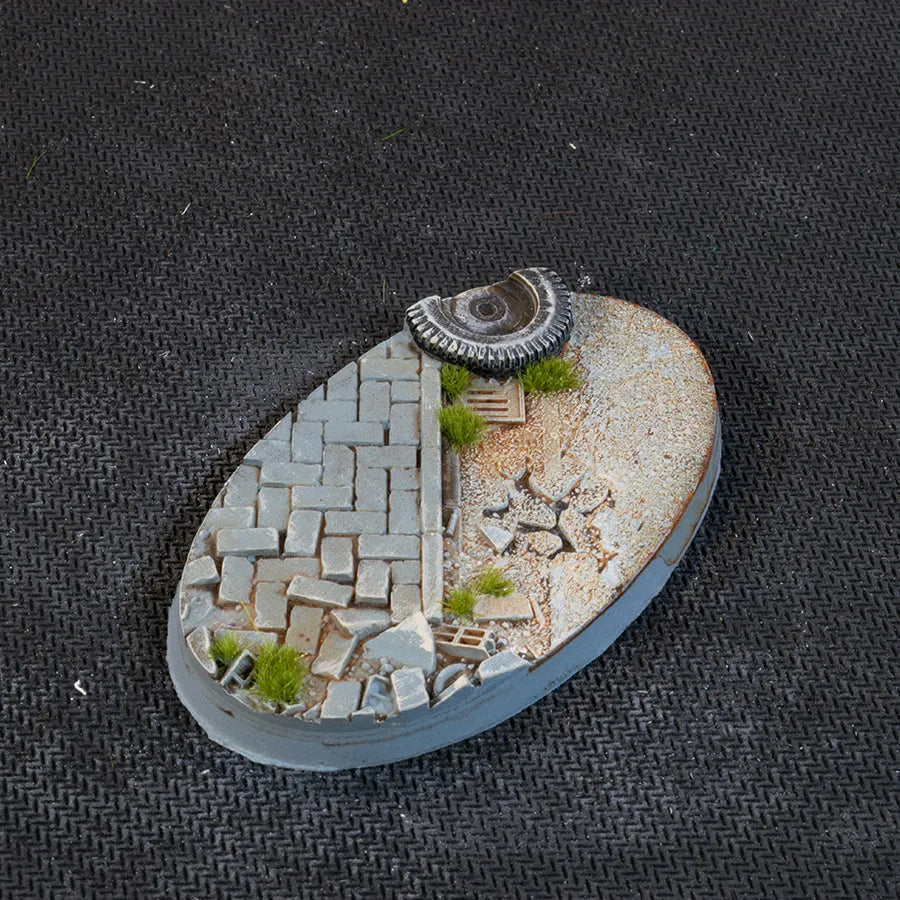 Ovale Urban Warfare Bases 75mm (x3)-Gamers Grass-Radaddel