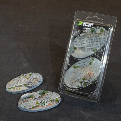 Ovale Urban Warfare Bases 90mm (x2)-Gamers Grass-Radaddel