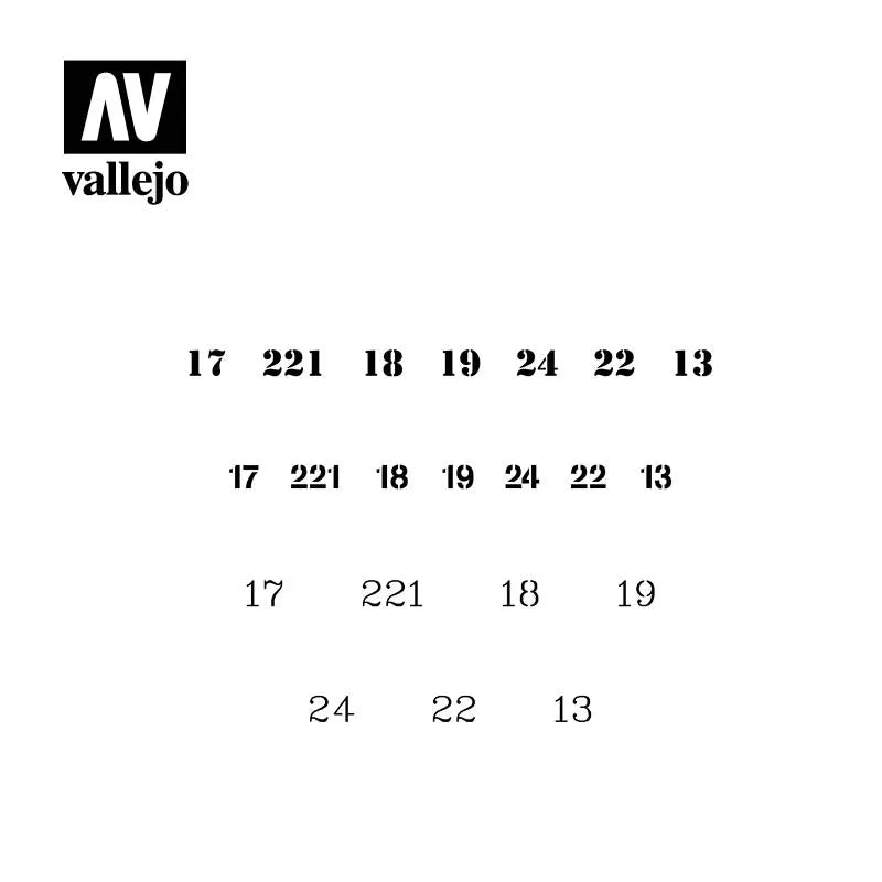 Soviet Numbers WWII-Vallejo-Radaddel